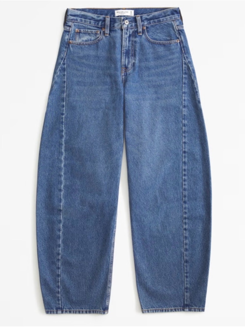 Abercrombie and Fitch The Barrel Jean Mid Rise Curve Love Size 32/14 S - Picture 8 of 11